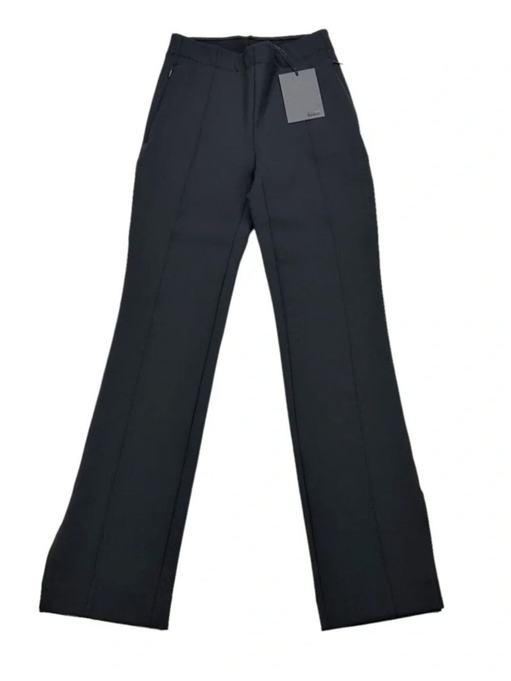 Away The Layover Pant XL Black Crop Stretch Travel Pants Split Hem NWT